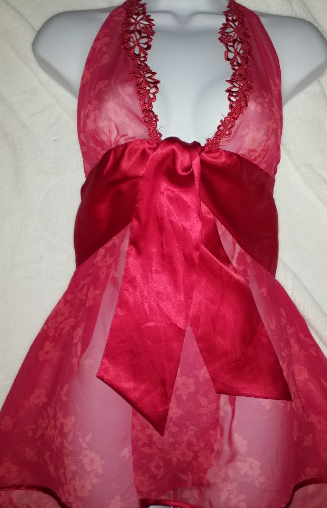 NEW VICTORIA SECRETS CUTE SEXY RED WRAP BOW SMALL